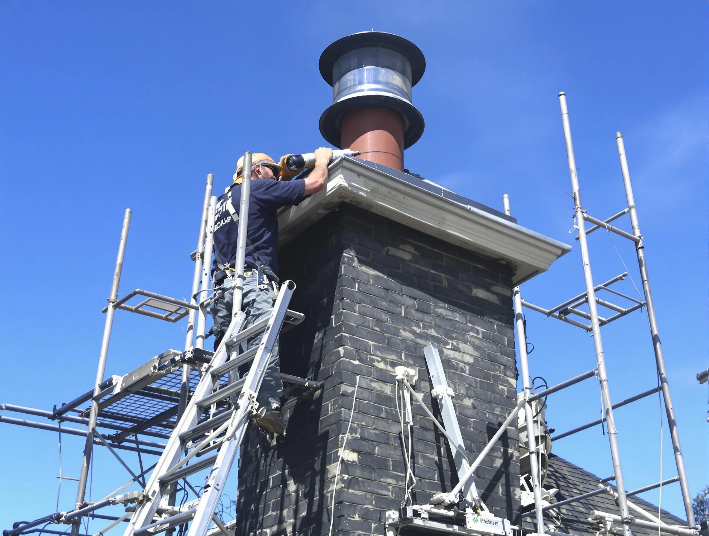 Sturdy chimney crown finished by Lone Tree Chimney Sweep in Lone Tree, CO