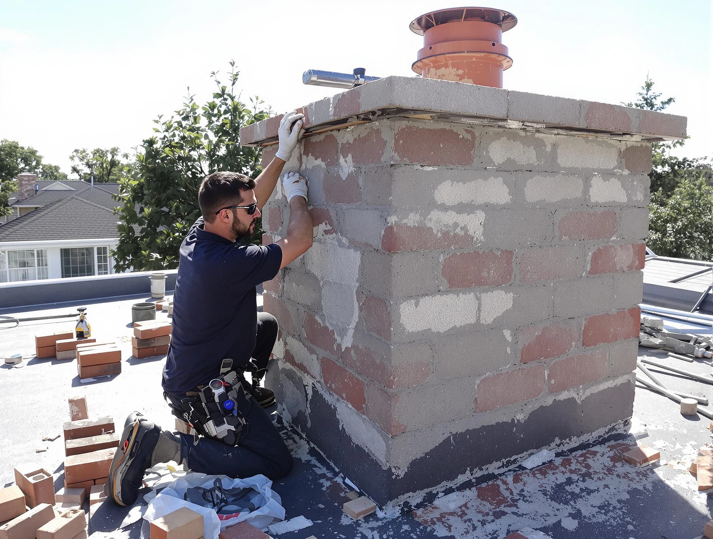 Advanced chimney repair process by Lone Tree Chimney Sweep in Lone Tree, CO