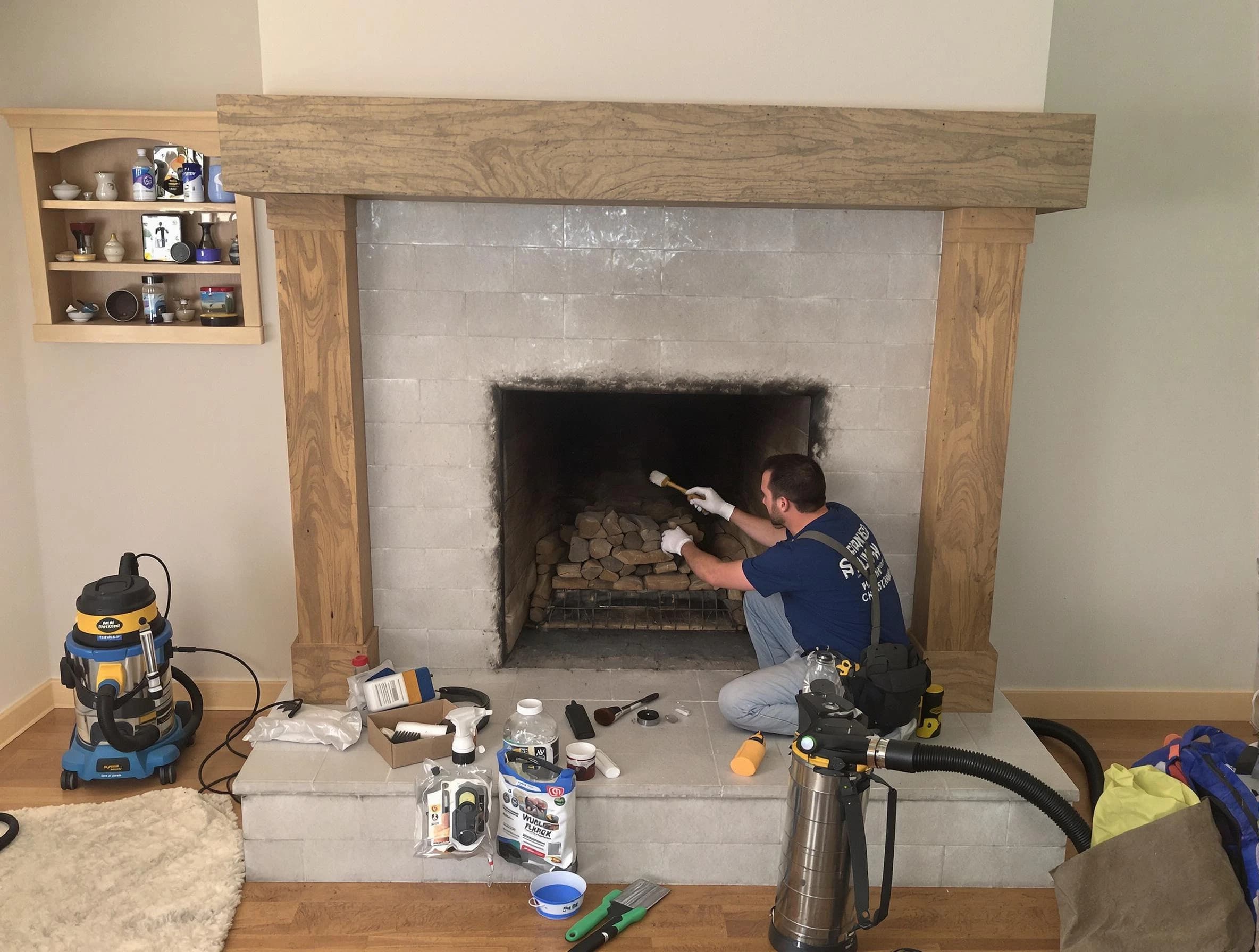 Detailed creosote removal process by Lone Tree Chimney Sweep in Lone Tree, CO
