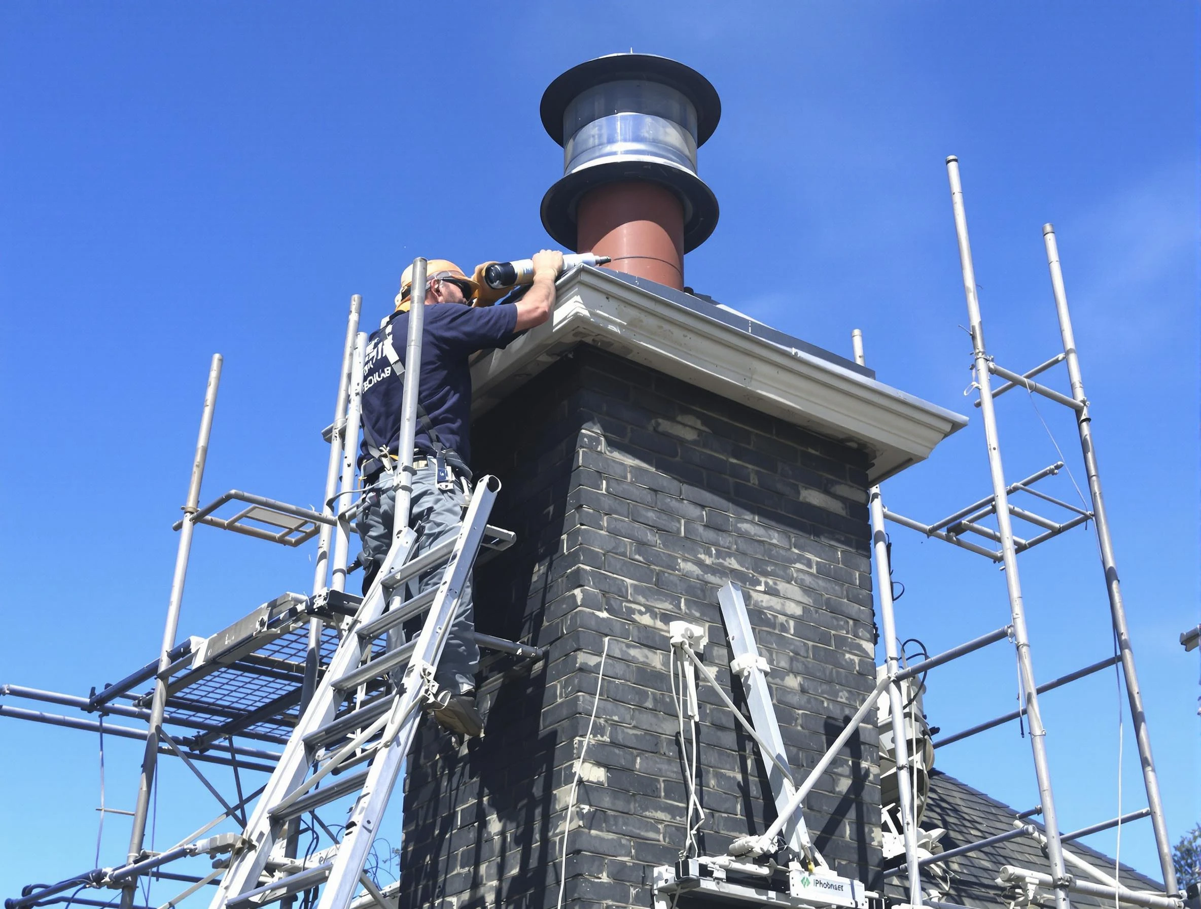 Sturdy chimney crown finished by Lone Tree Chimney Sweep in Lone Tree, CO