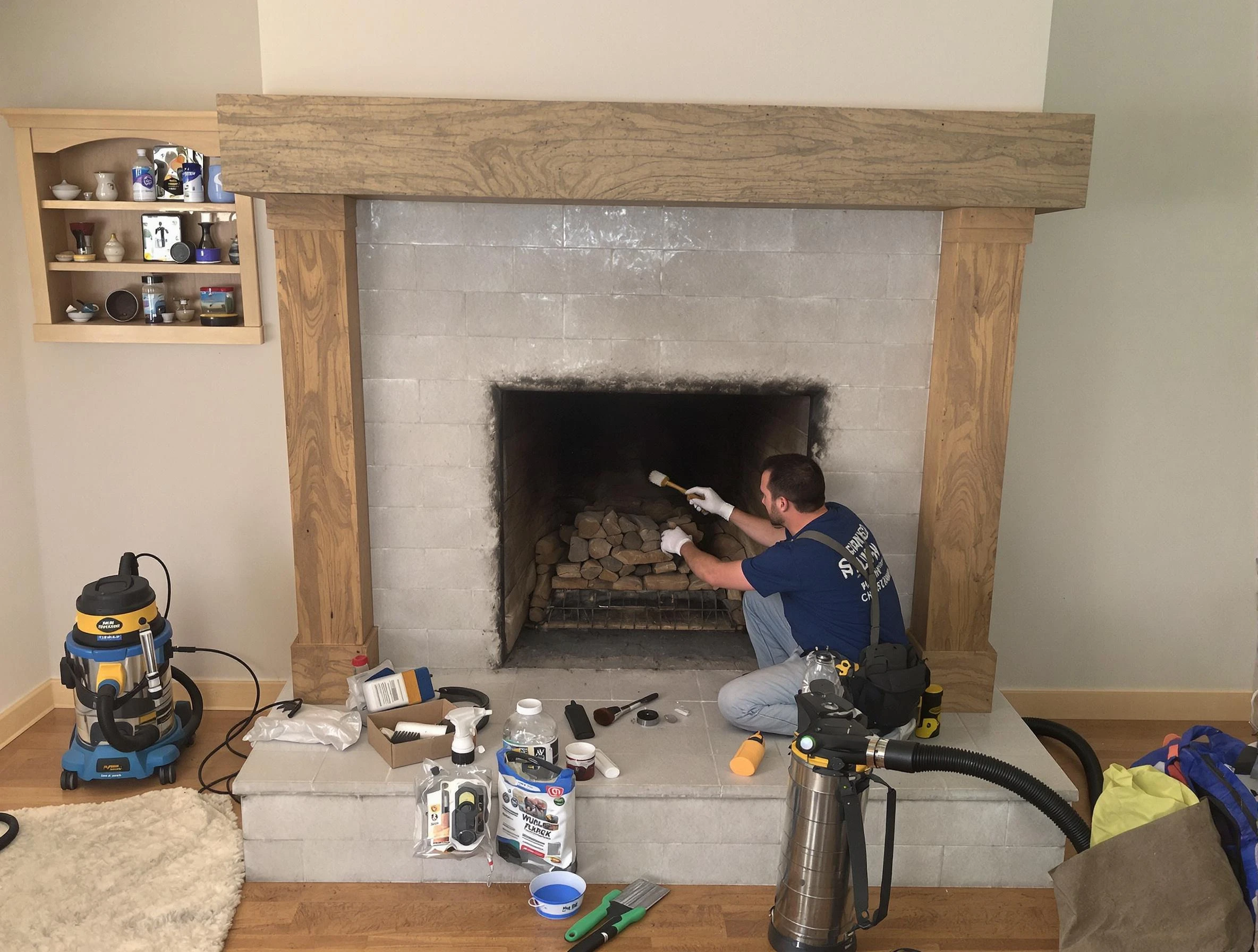 Detailed creosote removal process by Lone Tree Chimney Sweep in Lone Tree, CO