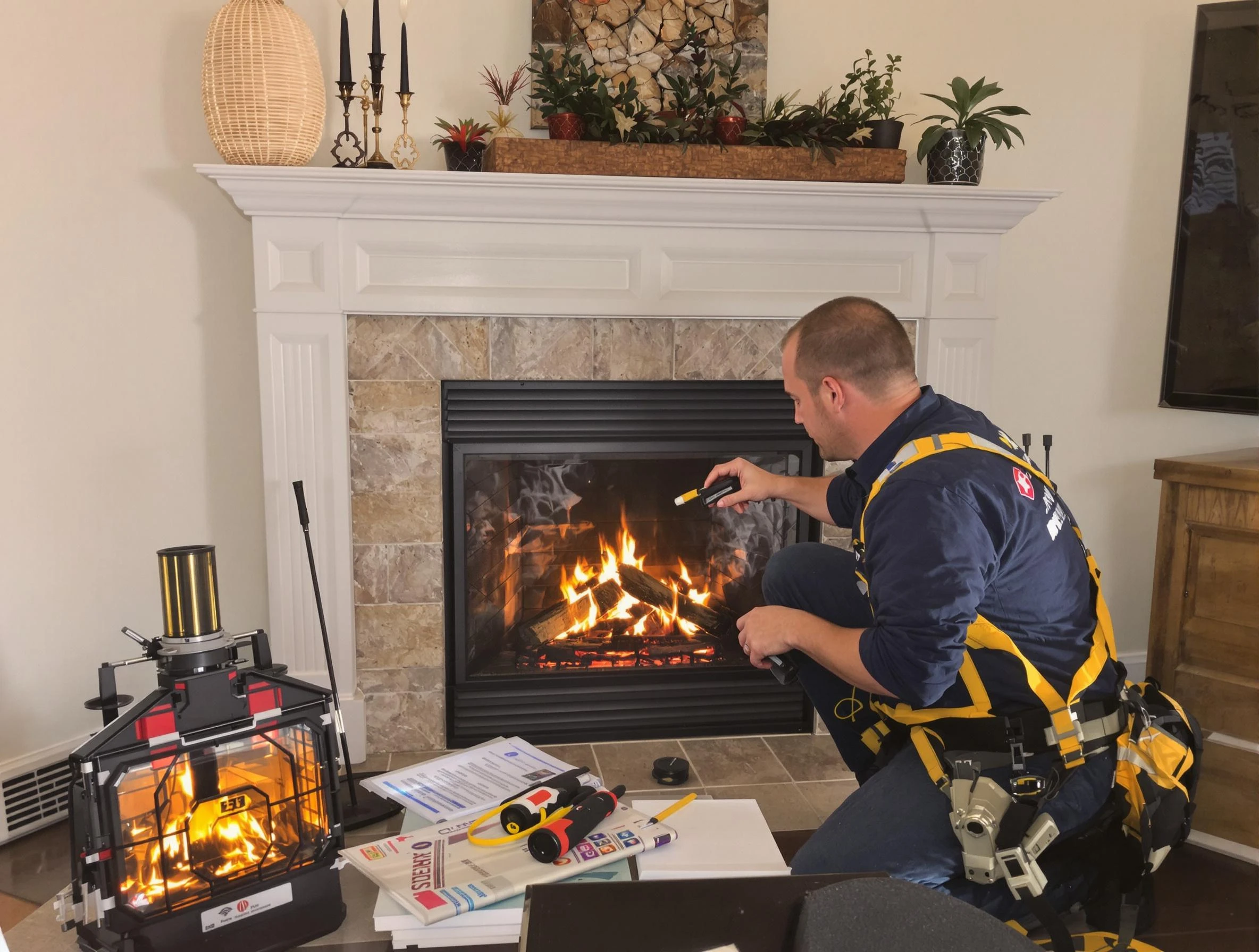 Safety-focused fireplace inspection by Lone Tree Chimney Sweep in Lone Tree, CO